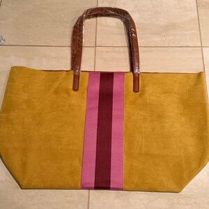 New Neiman Marcus Velveteen Gift Tote: Man Made Materials